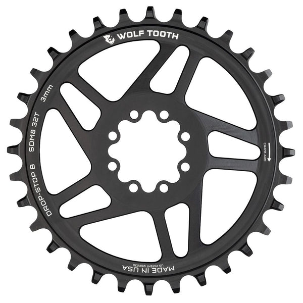 Wolf Tooth Sram DM MTB 8 Bolt Drop Stop B Chainring Boost
