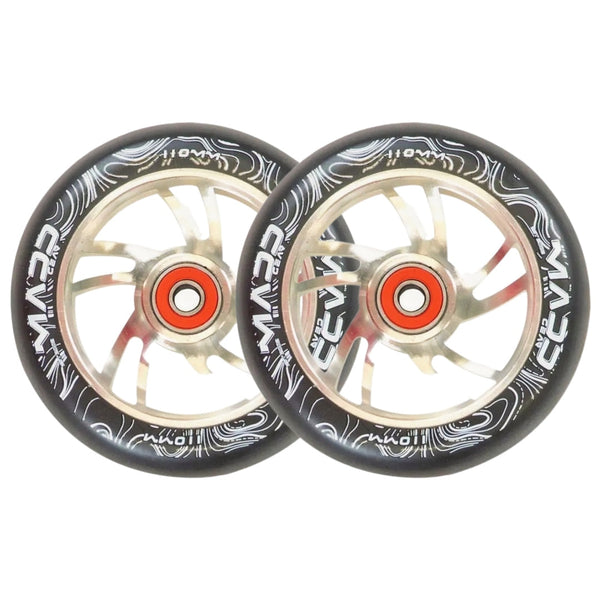 Pair Madd Gear 110 Mm Force Alloy Core Wheel Silver
