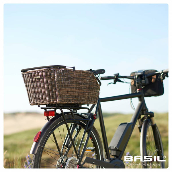 Basil - Cento Rattan Look Multi Rear Basket