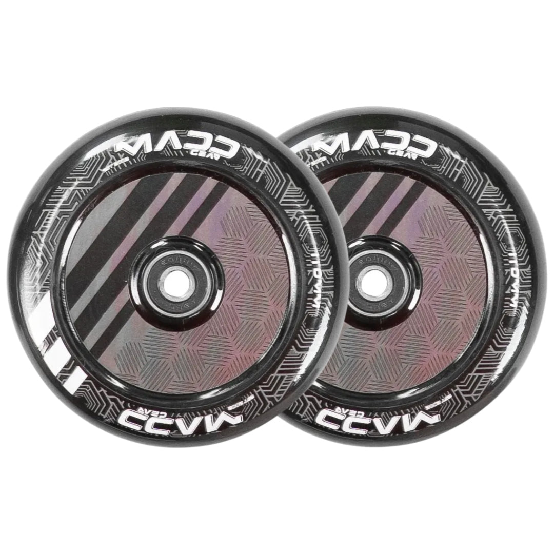 Pair Madd Gear 110 Mm Zen Hollow Core Wheel Black