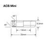 Enduro Headset Bearing 14.2 x 25 x 6.5 45x45°