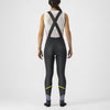 Castelli Velocissima DT Bibtight Women's Black/Electric Lime-Silver Reflex