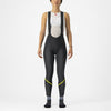 Castelli Velocissima DT Bibtight Women's Black/Electric Lime-Silver Reflex