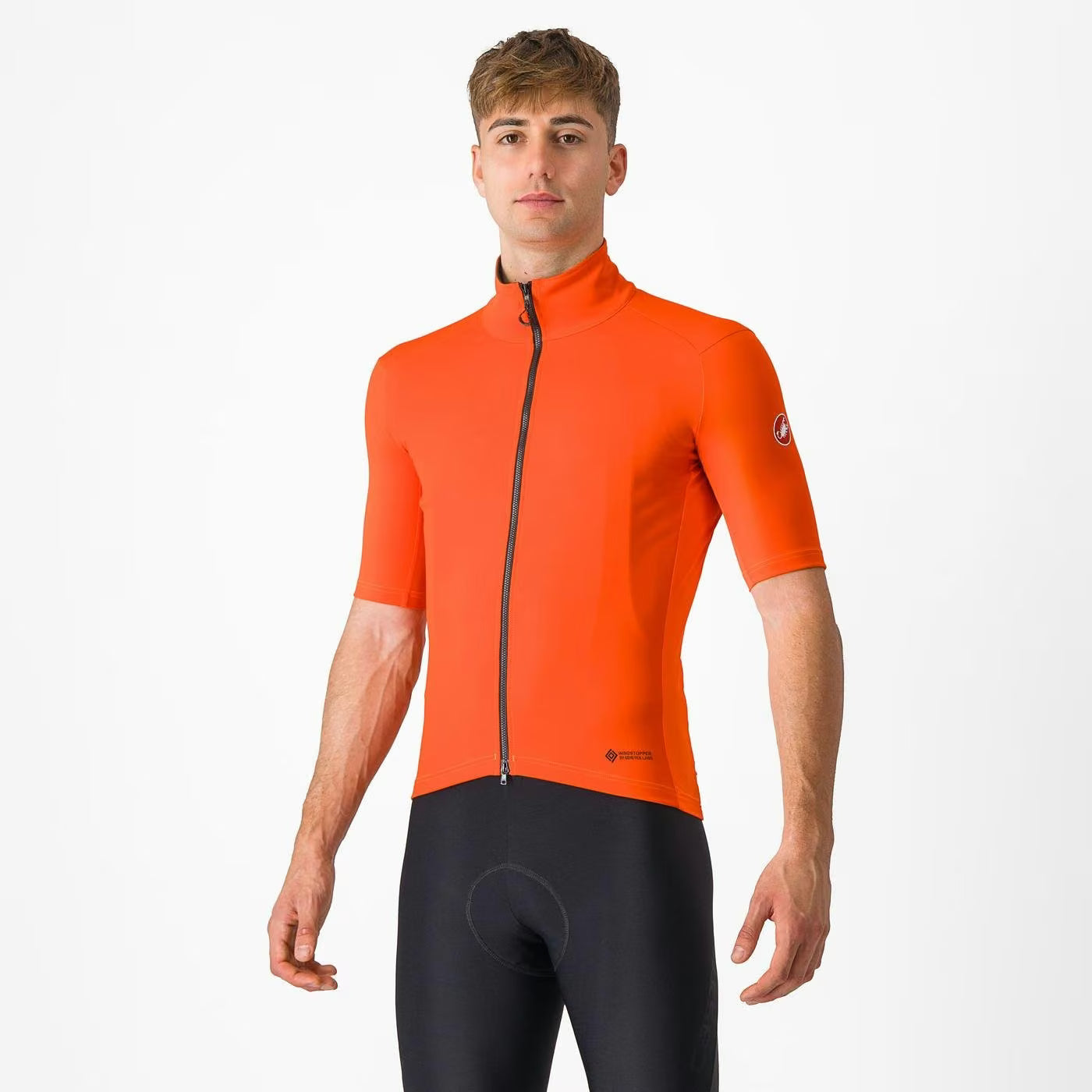 Castelli Perfetto RoS 2 Wind Jersey Men's Brilliant Orange