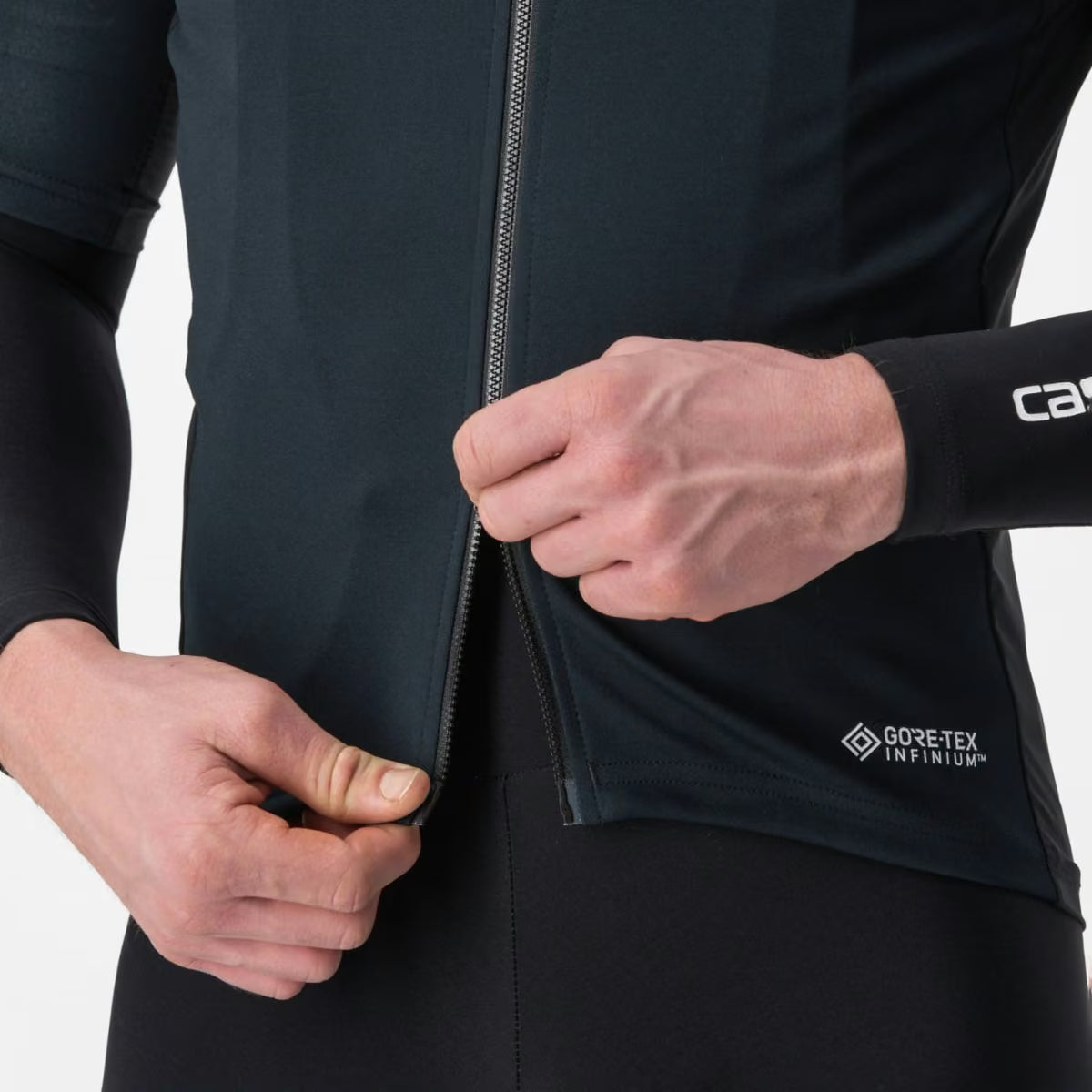 Castelli Perfetto RoS 2 Wind Jersey Men's Light Black