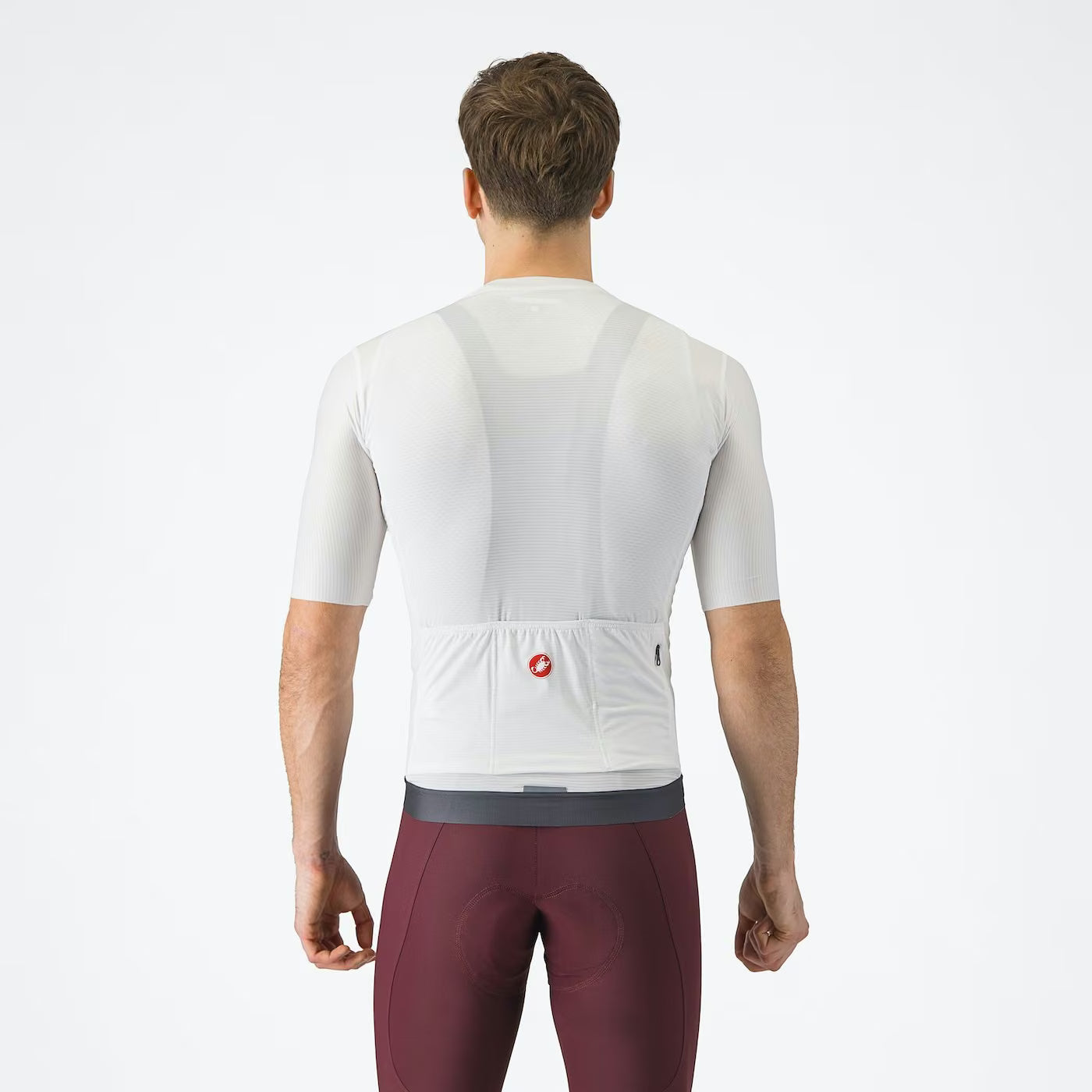 Castelli Espresso Men's Jersey Ivory/Dark Gray