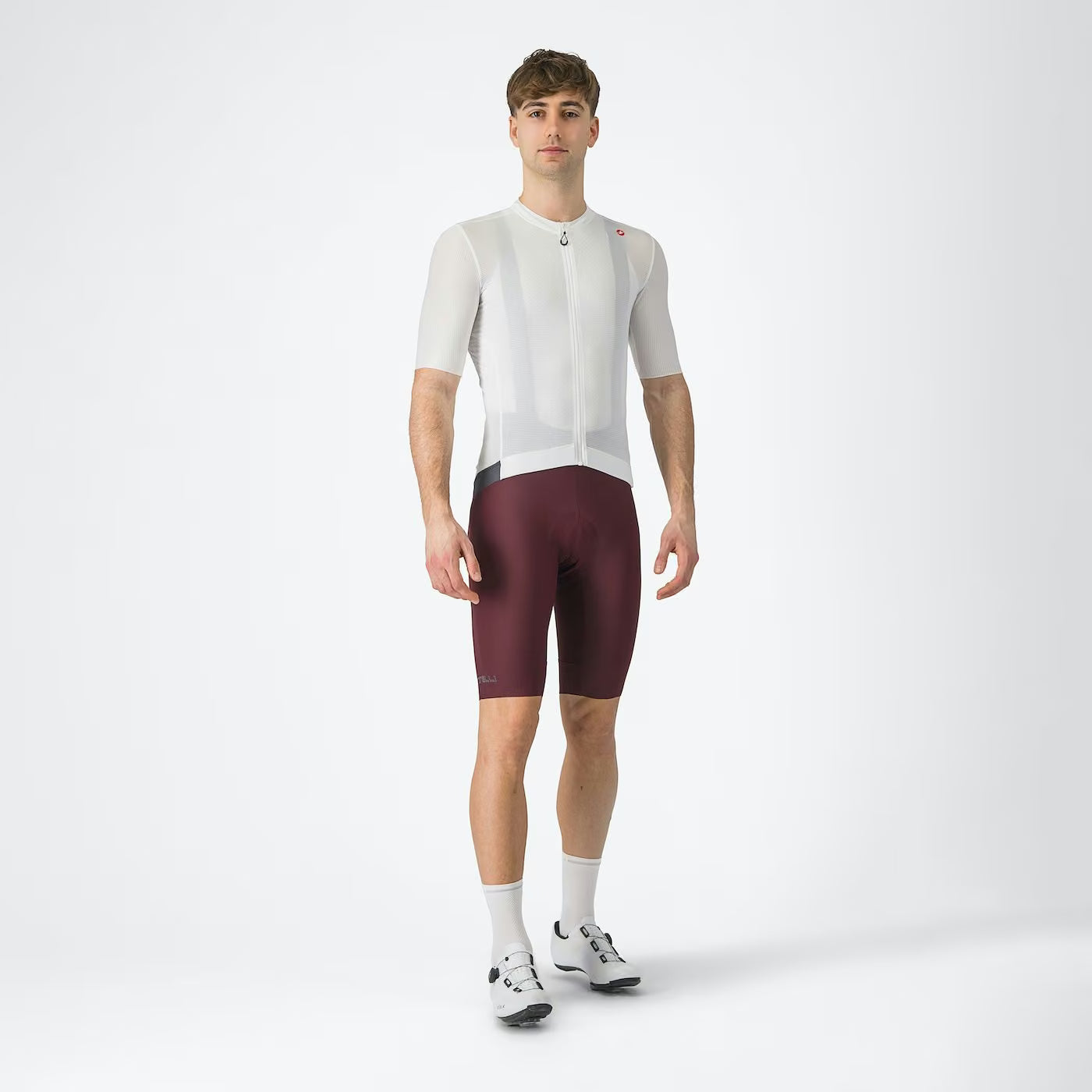 Castelli Espresso Men's Jersey Ivory/Dark Gray