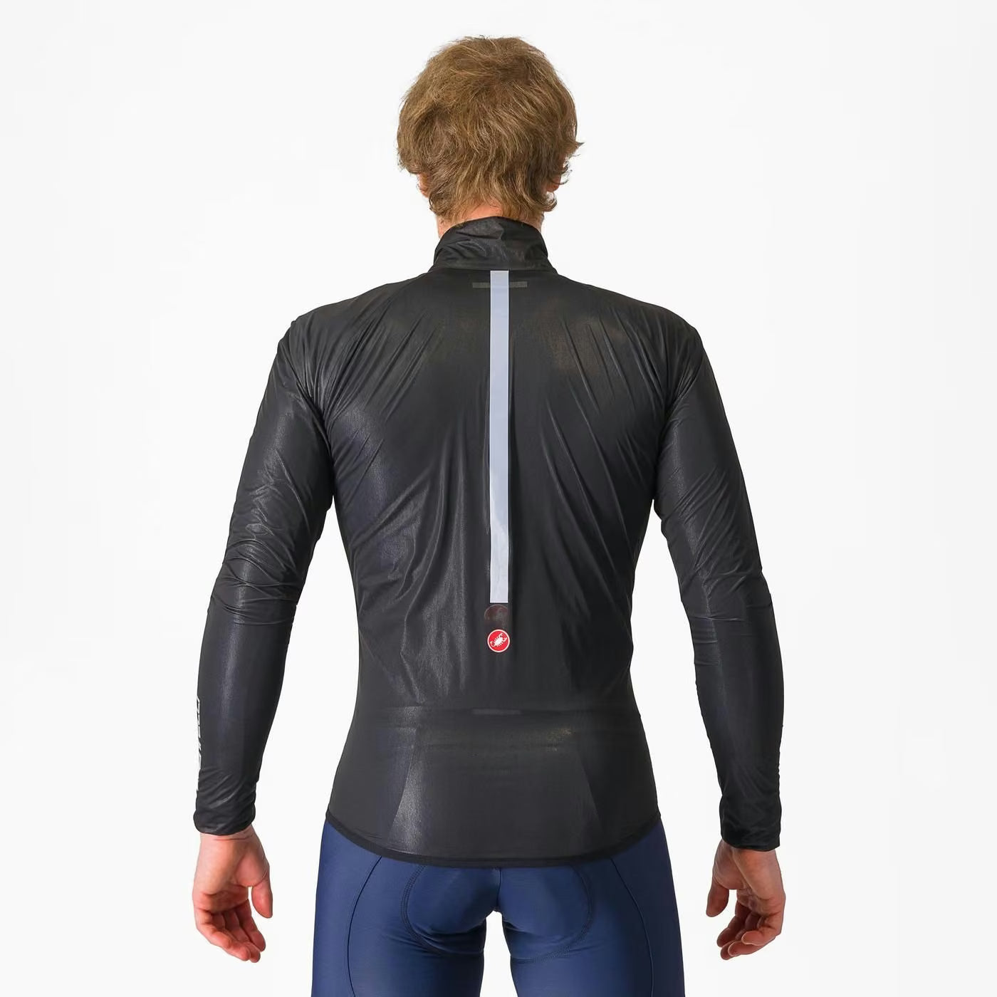 Castelli Squall Shell Jacket Men's Light Black / Silver Gray