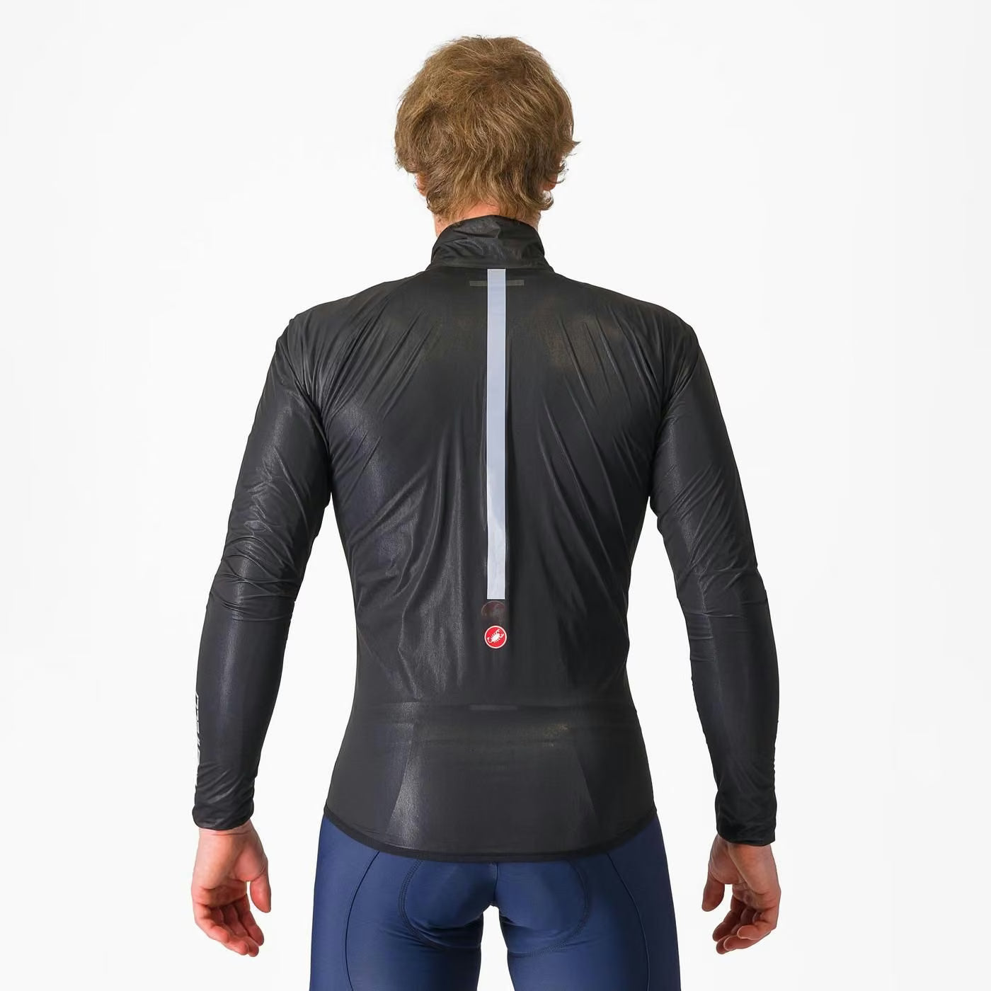 Castelli Squall Shell Jacket Men's Light Black / Silver Gray