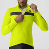 Castelli Puro 3 FZ Jersey Men's Electric Lime/Silver Reflex