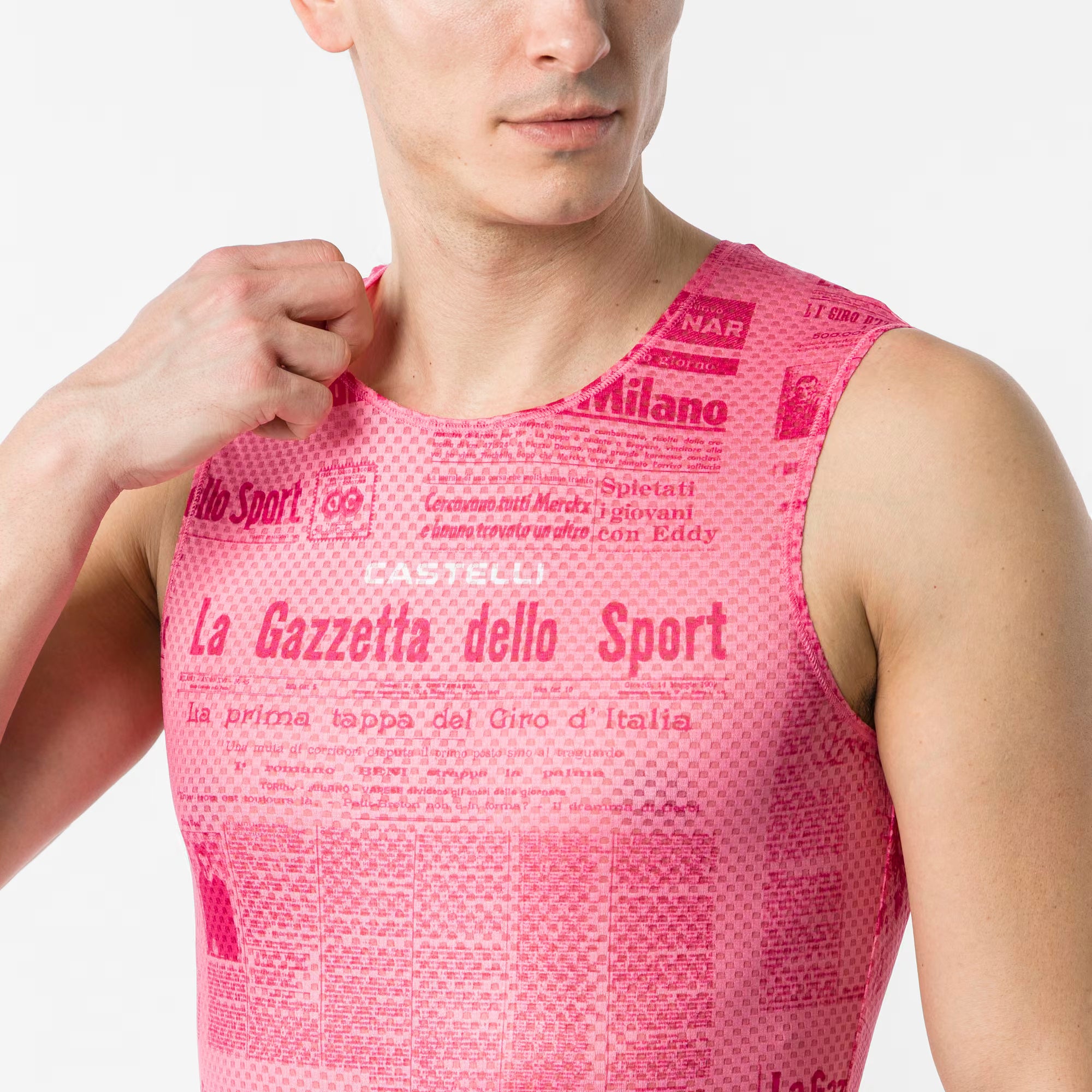Castelli Gazzetta Dello Sport Rosa Giro Baselayer Men's