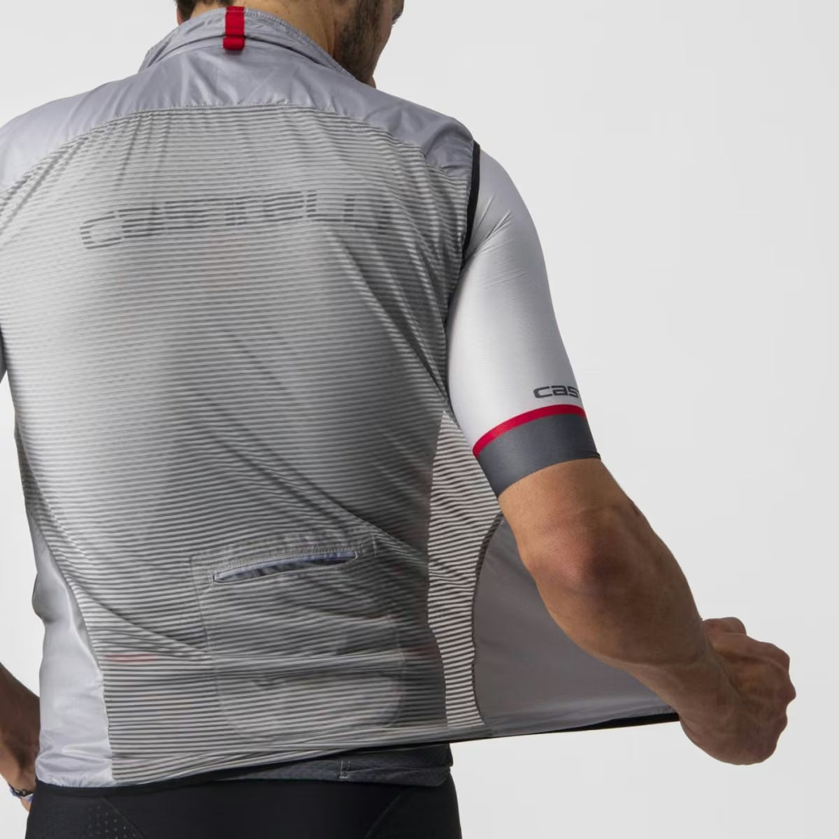 Castelli Aria Vest Men's Silver Gray
