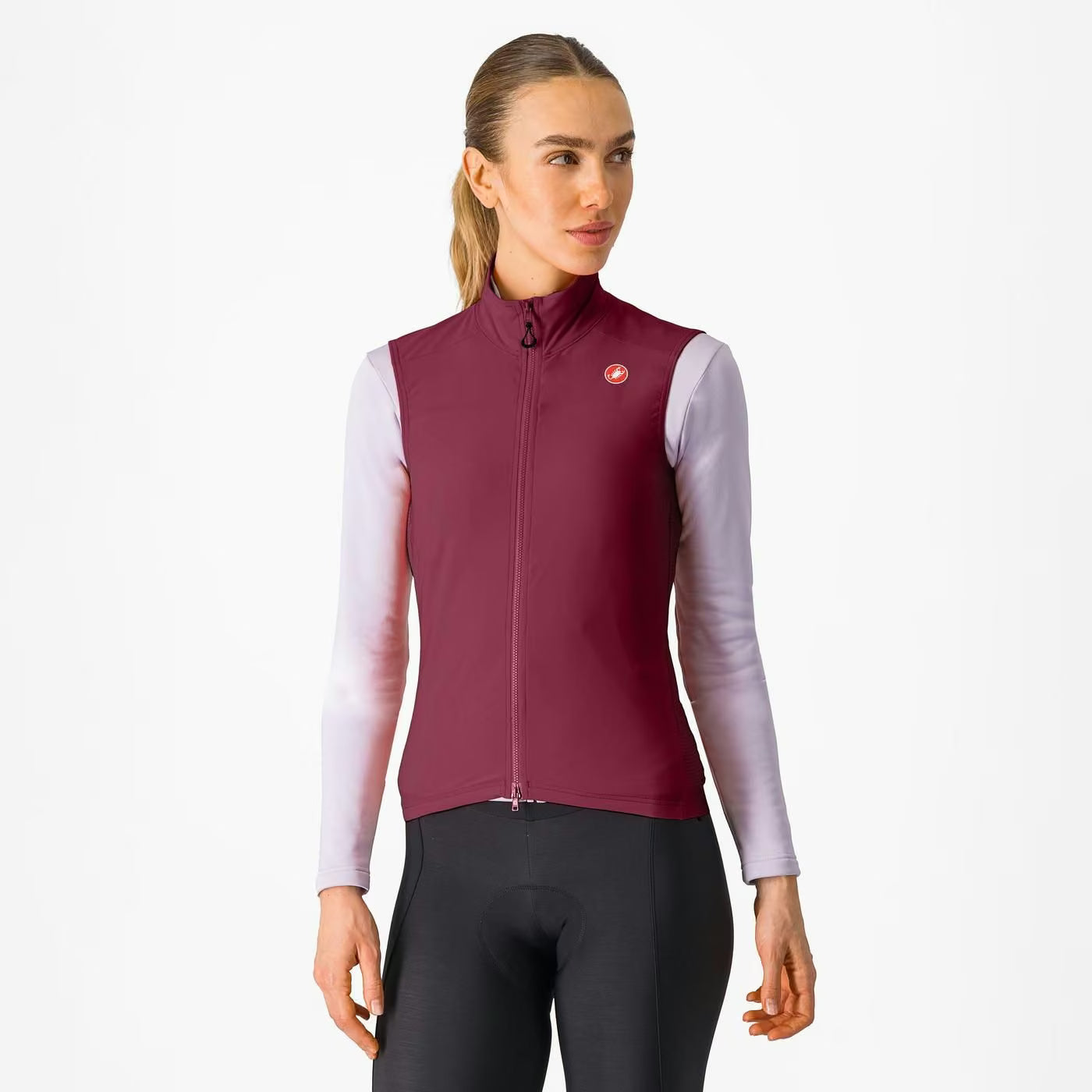 Castelli Espresso Vest Women's Deep Bordeaux