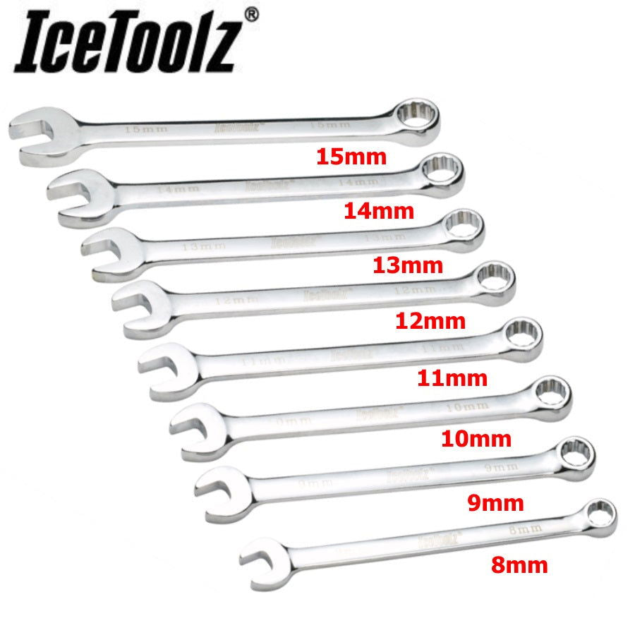 IceToolz Dual Open End Spanner Set - 8 to 15mm