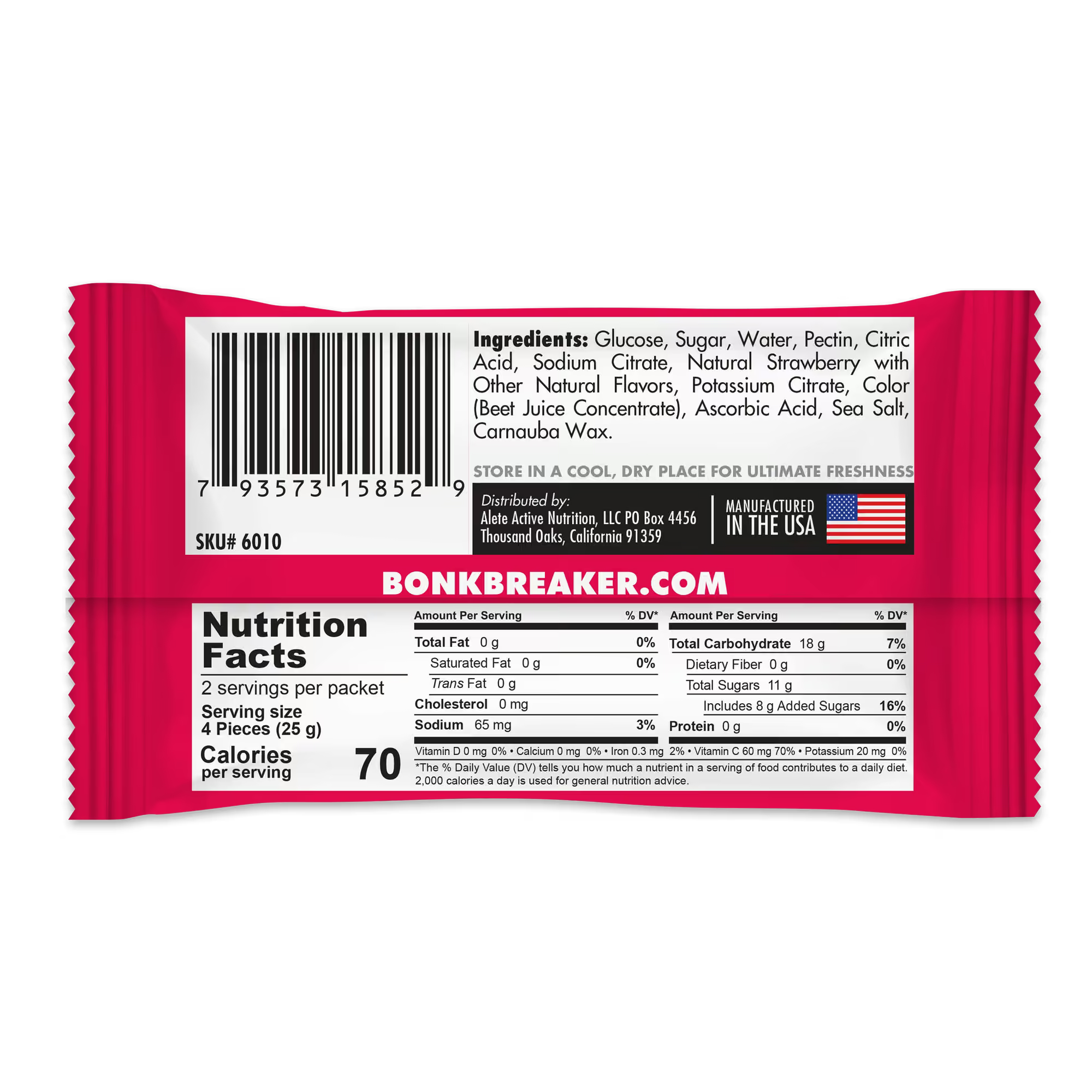 Bonk Breaker Strawberry Energy Chews