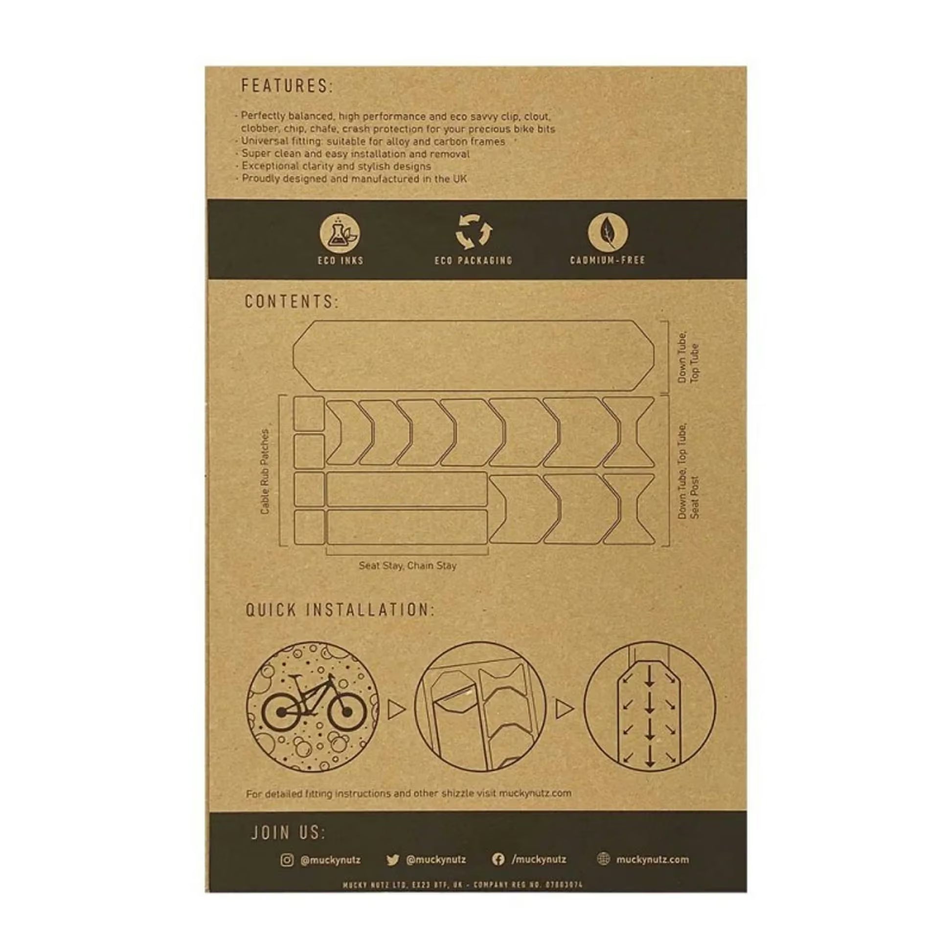 Mucky Nutz Frame Skinz Classic Clear