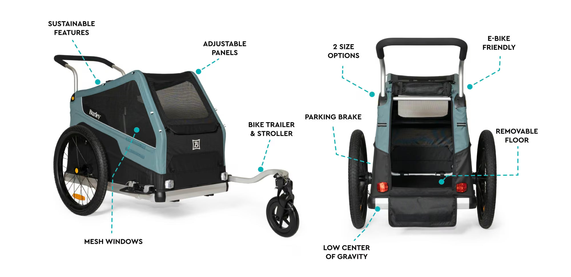 Burley Bark Ranger XL Pet Trailer