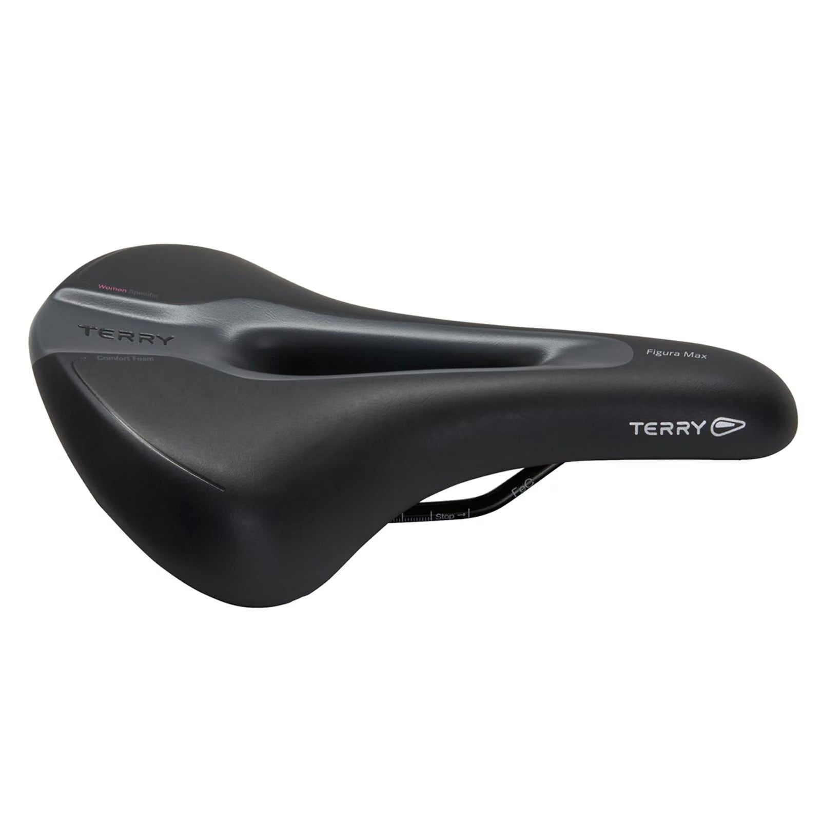 Terry Saddle Figura Max Womens Black Fitness