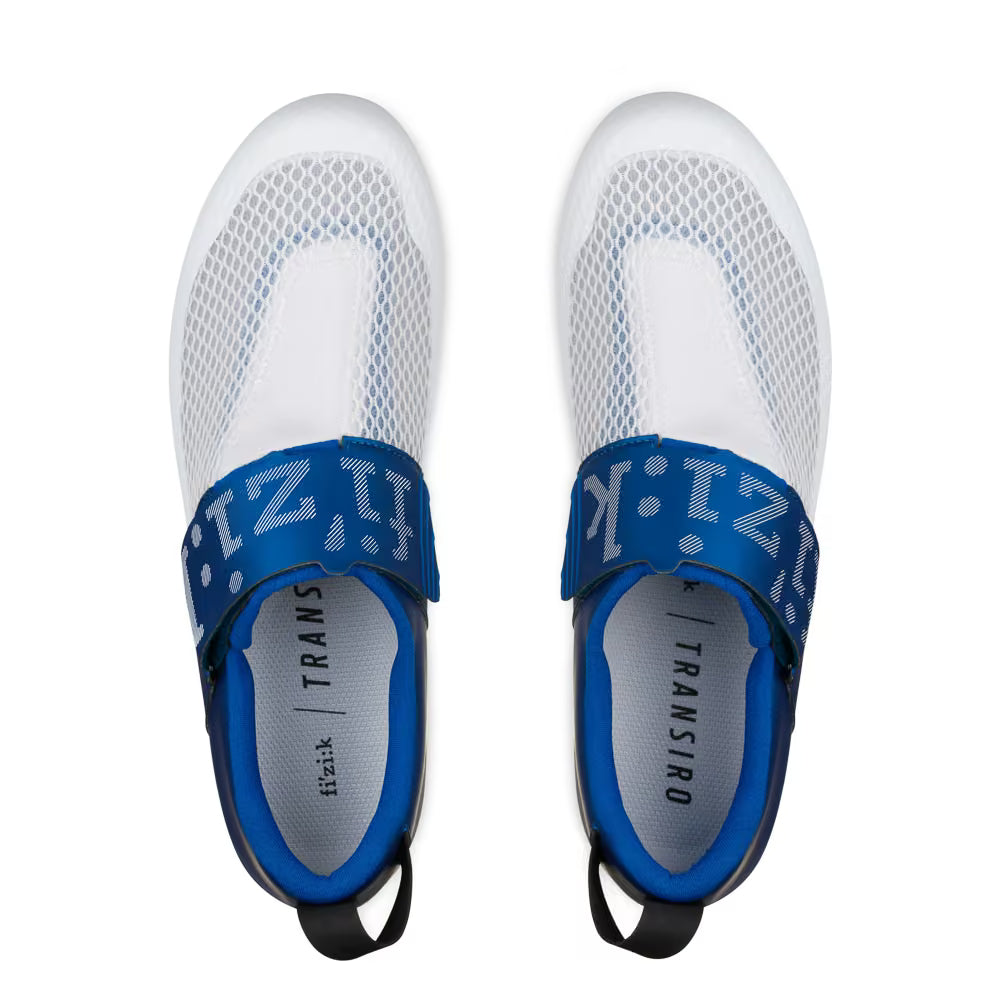 Fizik Transiro Hydra Triathlon Shoes White-Metallic/Blue