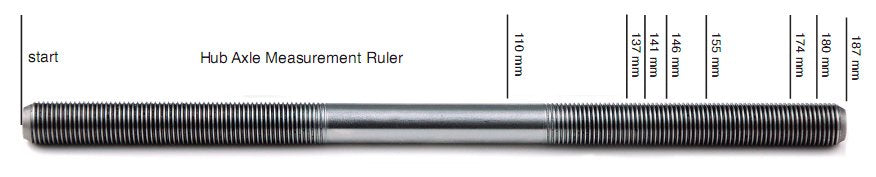 Wheels Manufacturing Tandem Solid Rear Axle 187mm