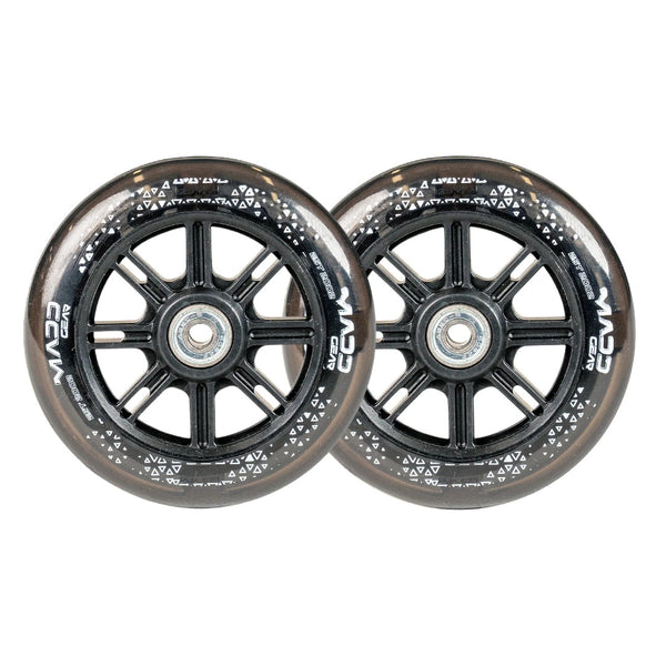 Pair Madd Gear 125 Mm Rush 125 Light Up Wheel Black / Clear Pu