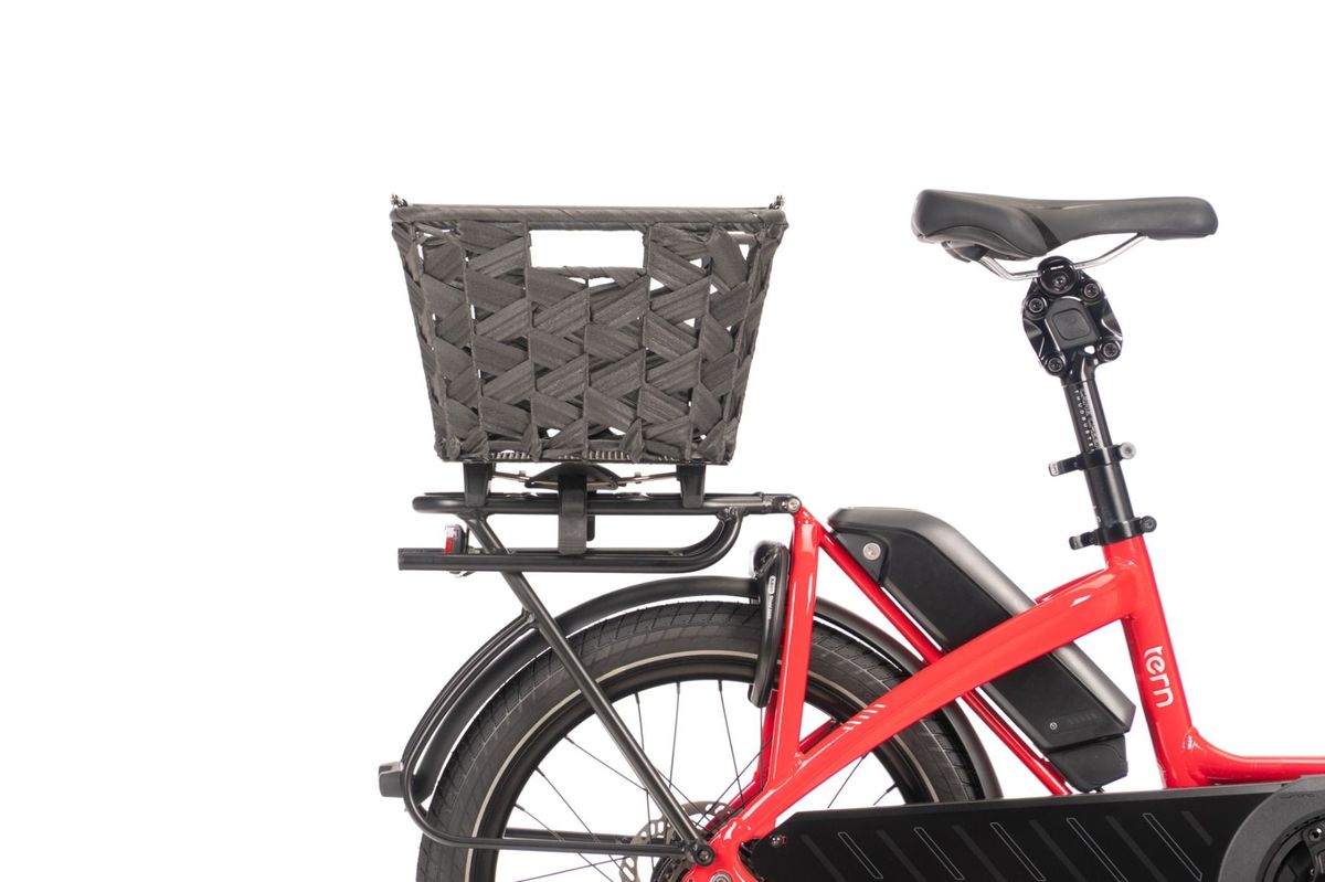 Tern Basket Market Brown Wicker-Look 23L w/Klickfi