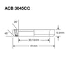 Enduro Headset Bearing Stainless 1 1/8" 30.2x41x6.5 36x45°
