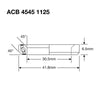 Enduro Headset Bearing Stainless 1 1/8" 30.5x41.8x6.5 45x45°