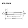 Enduro Headset Bearing 1 1/8" 33.15 x 46.9 x 6.5 36x45°