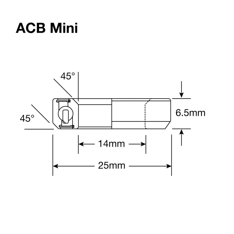 Enduro Headset Bearing 14.2 x 25 x 6.5 45x45°