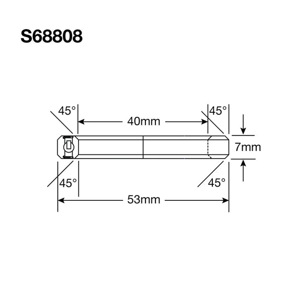 Enduro Headset Bearing 40 x 53 x 7 45x45°