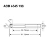 Enduro Headset Bearing 32.75 x 41.75 x 6 45x45°