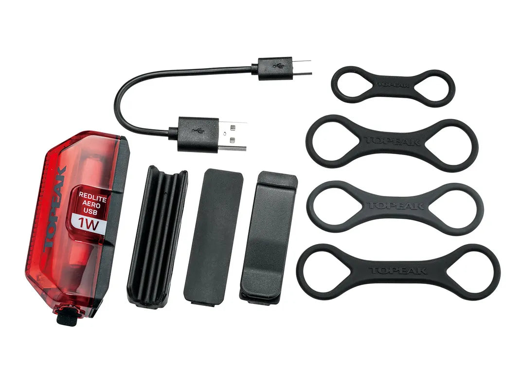 Topeak Light RedLite Rear Aero USB 55 Lumens