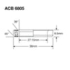 Enduro Headset Bearing 27.15 x 38 x 6.5 36x45°