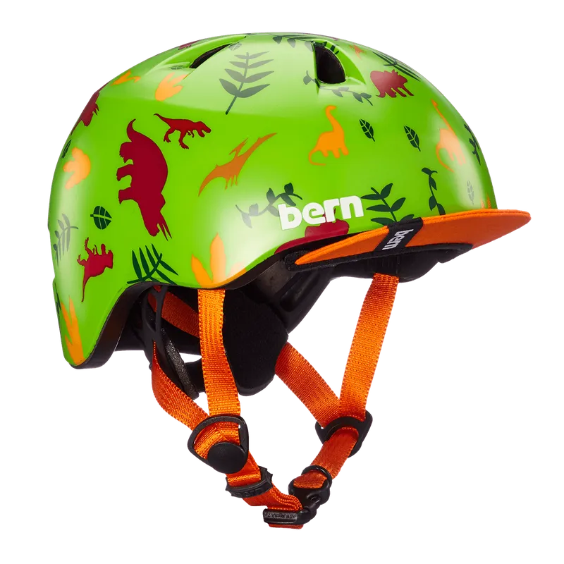 Bern Helmet Tigre Satin Green Dino