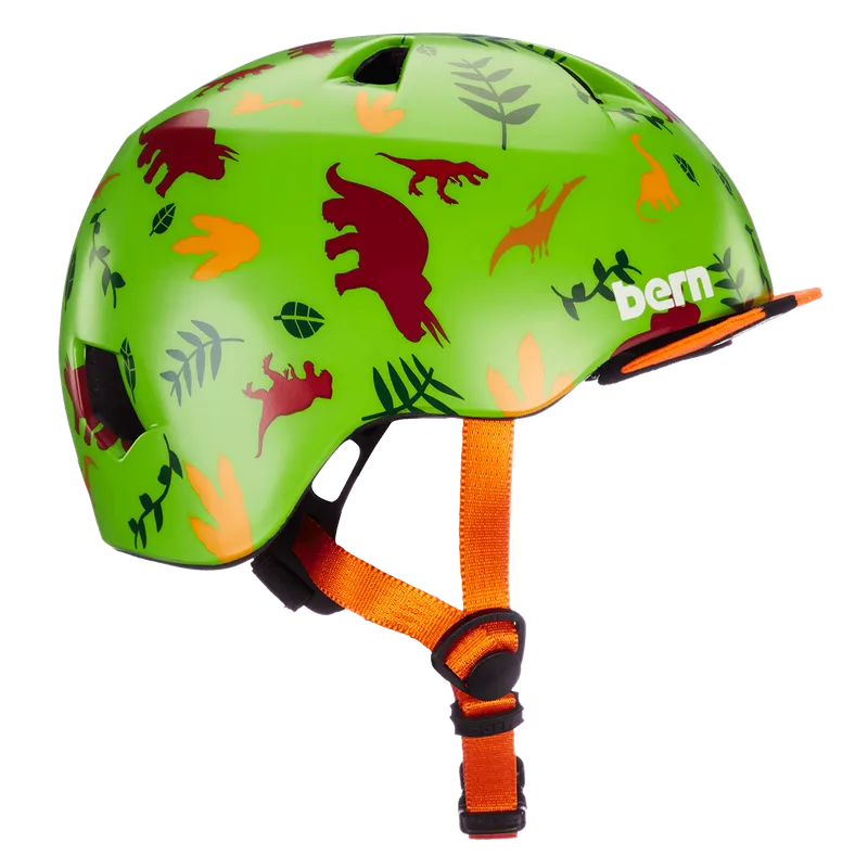 Bern Helmet Tigre Satin Green Dino