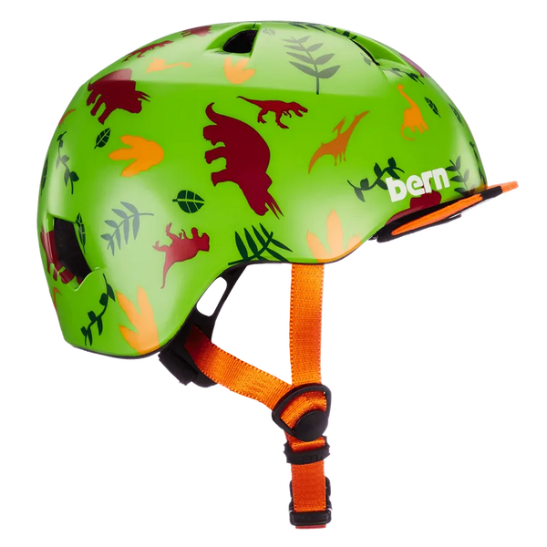 Bern Helmet Tigre Satin Green Dino
