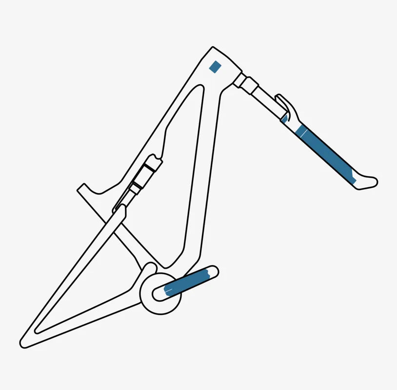 Mucky Nutz Fork & Crank Skinz Clear