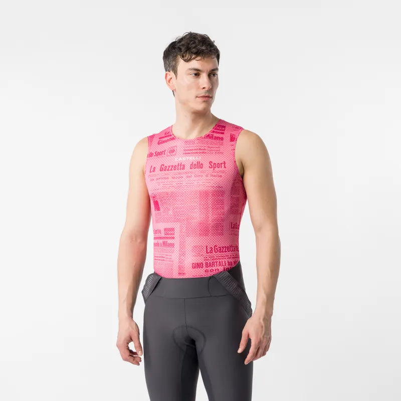 Castelli Gazzetta Dello Sport Rosa Giro Baselayer Men's