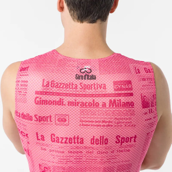 Castelli Gazzetta Dello Sport Rosa Giro Baselayer Men's