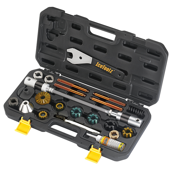 IceToolz BB Tapping & Head Tube Reaming & Facing Set, #E185