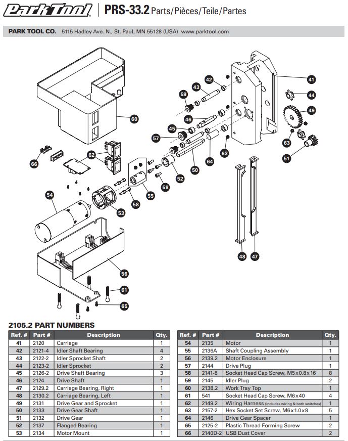 Park Tool - Spare Parts For Park Tool Repair Stands