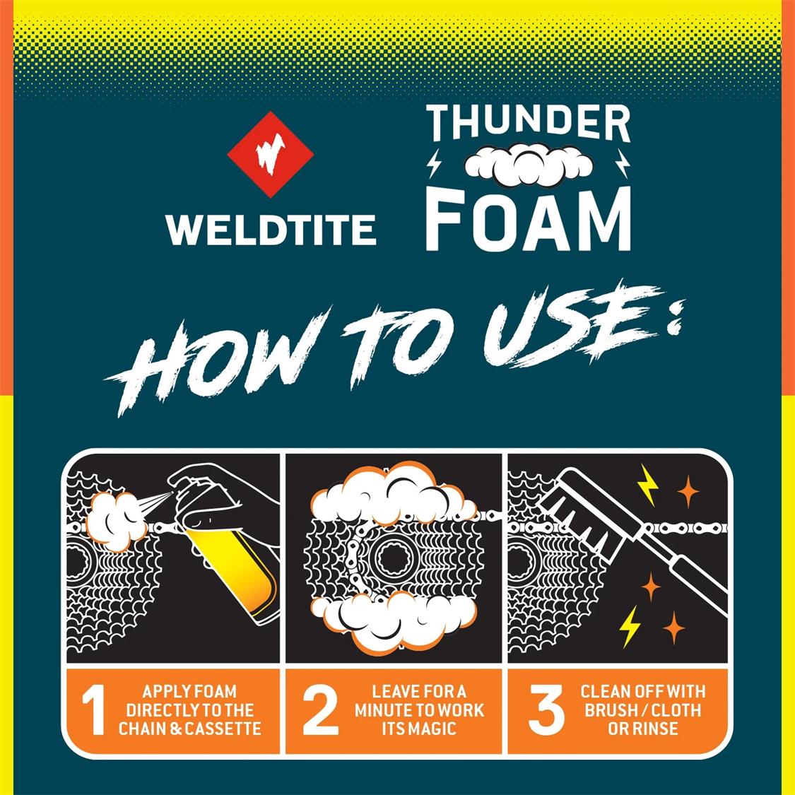 Weldtite Thunder Foam Chain degreaser 500ml