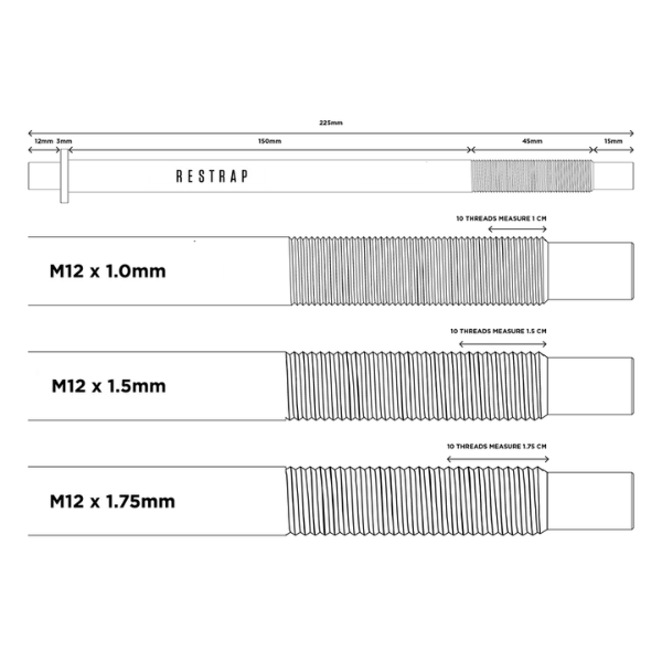 Restrap Switch Replacement Axles and Hangers