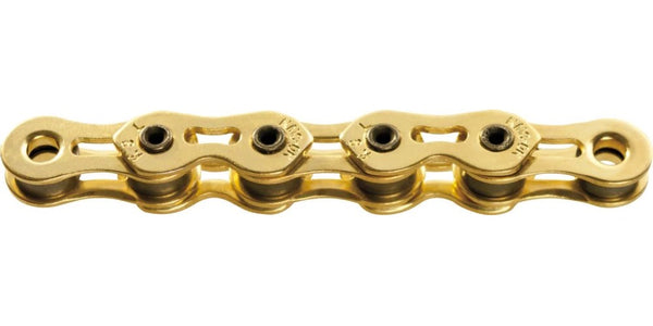 KMC Chain Single Speed K1SL WIDE 1/2" x 1/8" BMX RACE Ti-N GOLD HOLLOW 100L