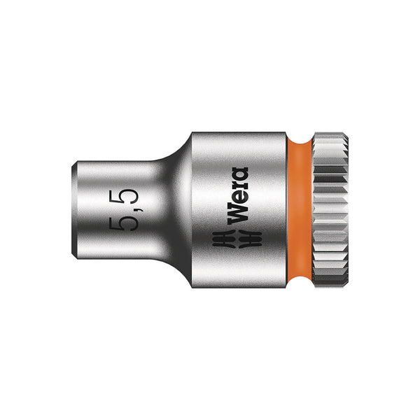 Wera 8100 SA 6 Zyklop Speed 1/4" Drive Ratchet with 28 Piece Set