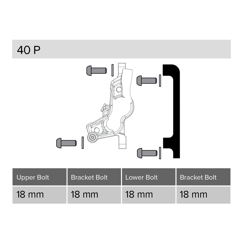 SRAM Post Bracket 40P & Rainbow Bolts