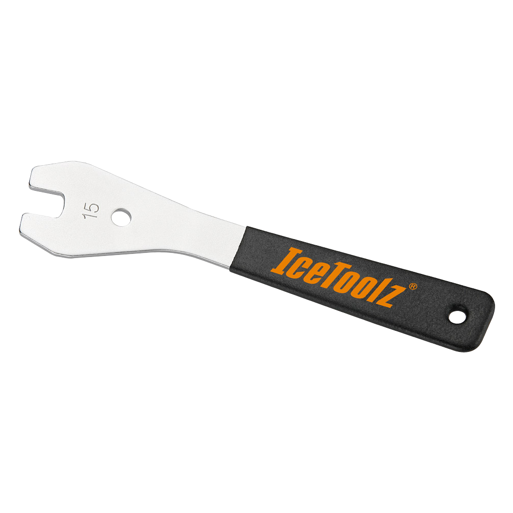 IceToolz Pedal Wrench, 15mm with handle #33F5