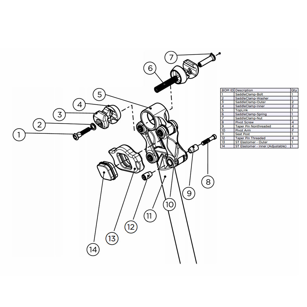 Cane Creek Thudbuster G4 Spare Parts