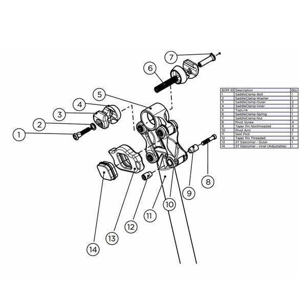 Cane Creek Thudbuster G4 Spare Parts